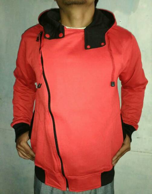 jaket harakiri style polos (hitam,abu,merah,marun,biru)