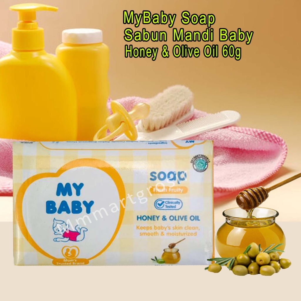 My Baby Soap Fresh Fruty / Sabun Mandi baby / Honey &amp; Olive Oil / 60g
