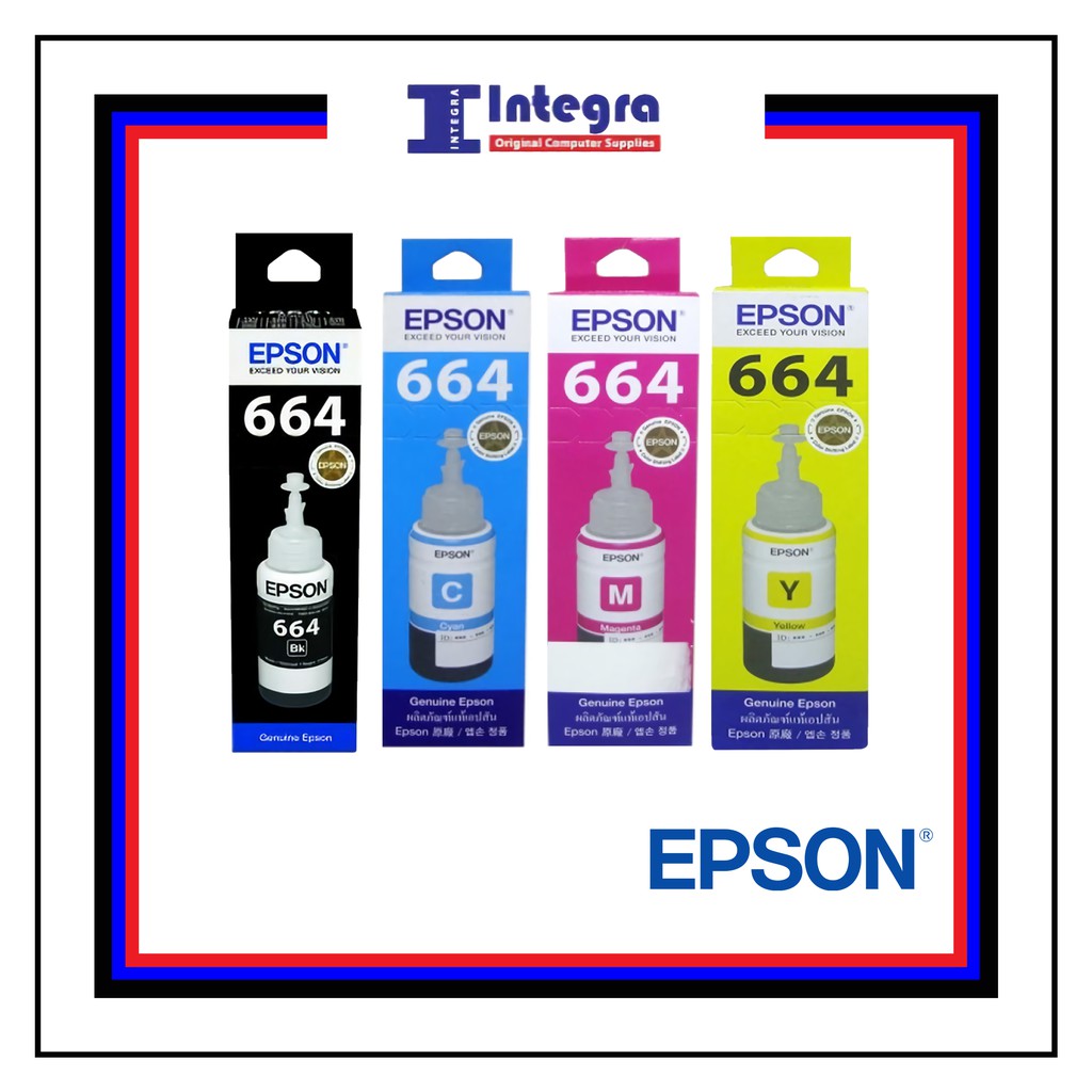 Tinta Epson 1 Set 664 ( Bk, C, M, Y ) Original