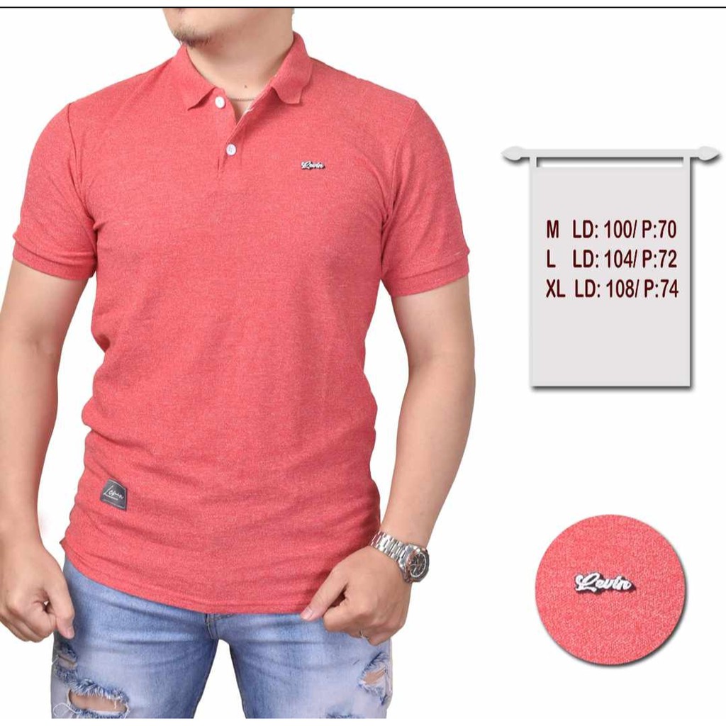 POLO SHIRT LEVIN PREMIUM POLOS BERMOTIF KAOS KERAH ORIGINAL