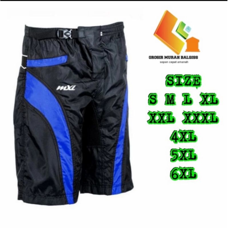Celana Sepeda Pria Jumbo Pendek MTB Gunung Celana Sepeda Gowes Celana Sepedah Padding Touring Bigsiz