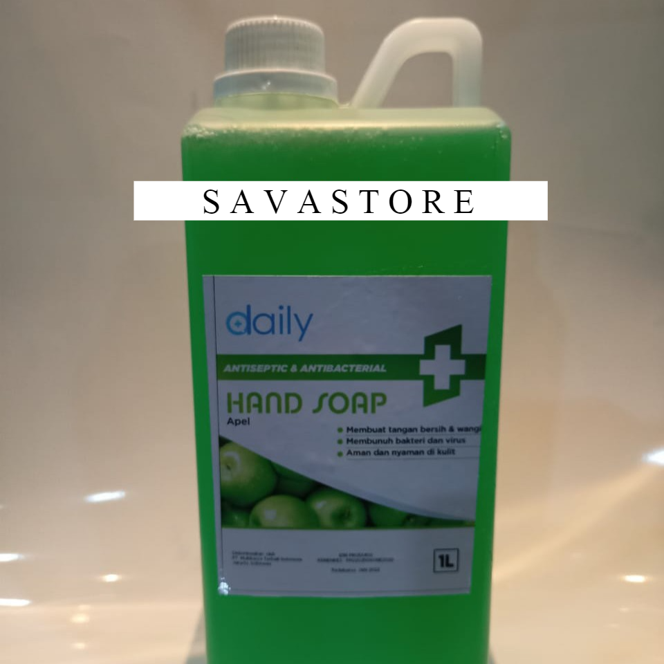 SABUN CUCI TANGAN REFILL CAIR HAND SOAP DAILY 1 LITER ANTISEPTIC - ECER GROSIR [TERLARIS]