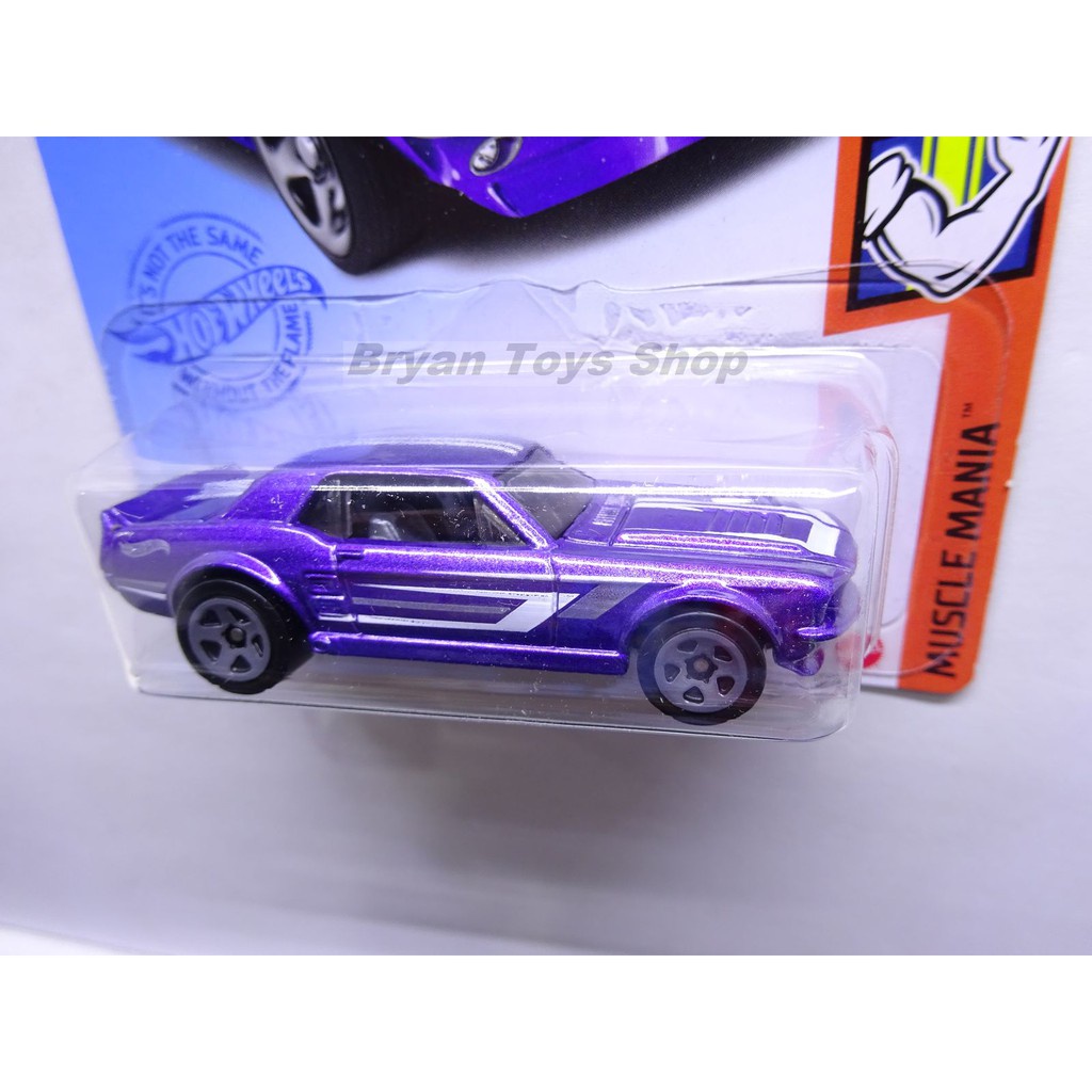 Hot Wheels 67 Ford Mustang Coupe Ungu Stripe Putih