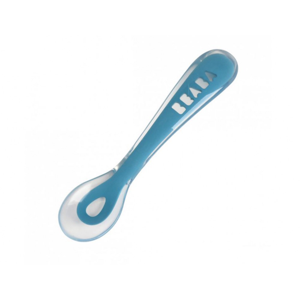 Beaba 2nd Age Soft Silicone Spoon - Blue