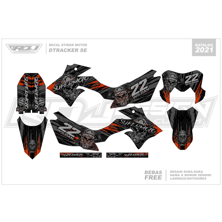 DECAL STIKER DTRACKER (002) DEKAL STICKER DTRACKER 150 SE FULLBODY 2016 2017 2018 2019 2020 2021 202