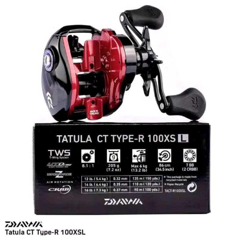 RIL DAIWA TATULA CT TYPE R | BAITCASTING | 100 HSL | 100 XSL