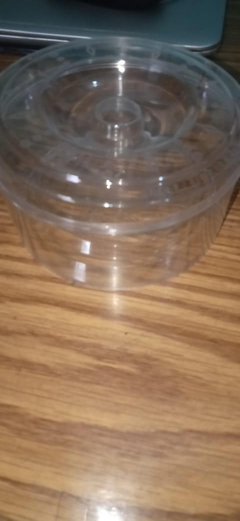 Per 12 Pcs Toples Kue Kering Bulat 1/2 Kg Ld1188 Stoples Plastik