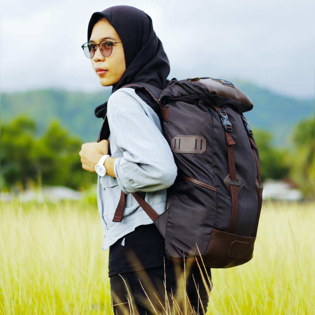 SKY SCRAPPER BLACK |Urban Factor x FORIND| Tas Ransel Punggung Ori Bag Pria Wanita Backpack Gunung