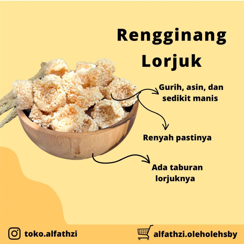

✨Oleh-Oleh Surabaya✨ Rengginang Lurjuk Gurih 250gr