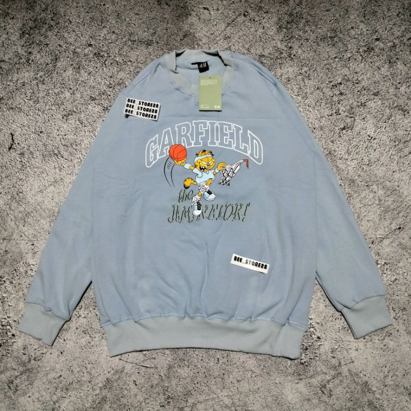 SWEATER CREWNECK GARFIELD THE JAMINATOR FULLTAG &amp; LEBEL