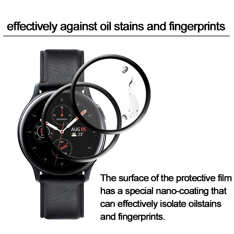 ANTI GORES SCREEN PROTECTOR TEMPERED SAMSUNG GALAXY WATCH ACTIVE 2
