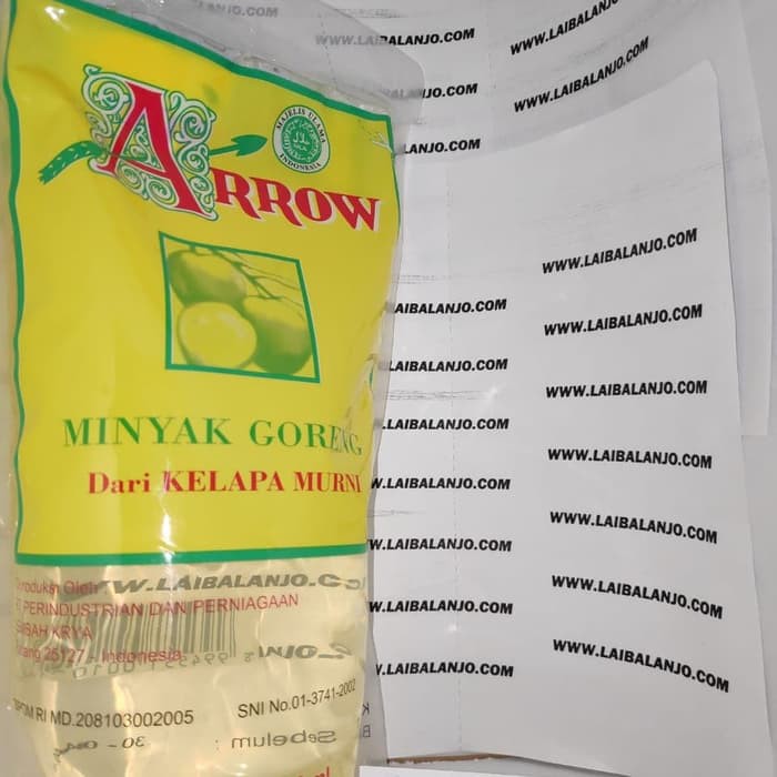 Jual Minyak Arrow, Minyak Goreng dari kelapa murni ASLI PADANG