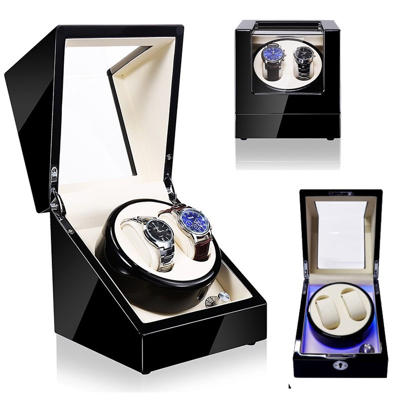 Watch Winder Jam tangan pemutar auto otomatis hadiah natal gift jam hitam ulang tahun birthday hobi lebaran