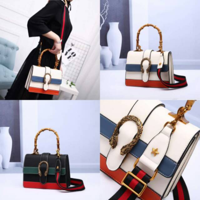 New arrival..
Best seller in Gucci store..
Gucci Dionysus Bamboo
Top handle