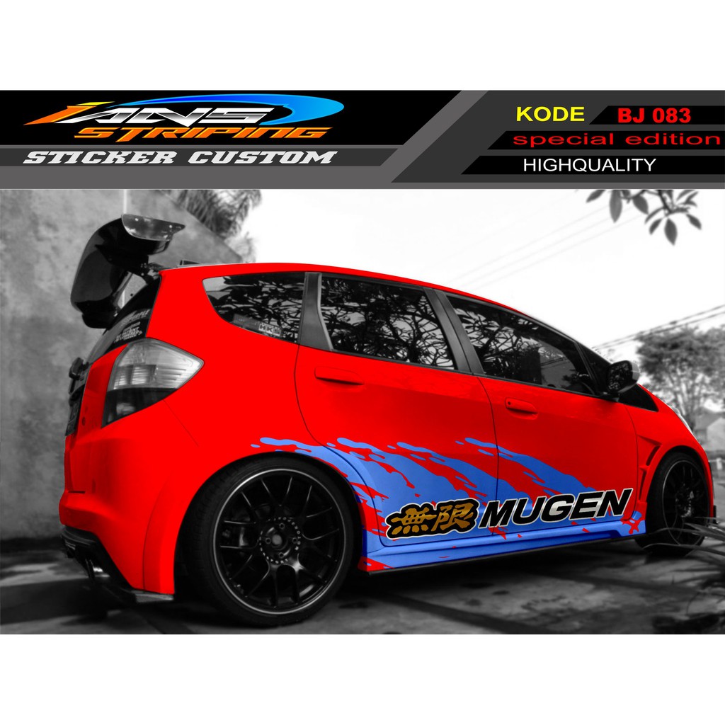 STIKER SAMPING HONDA JAZZ MUGEN RACING