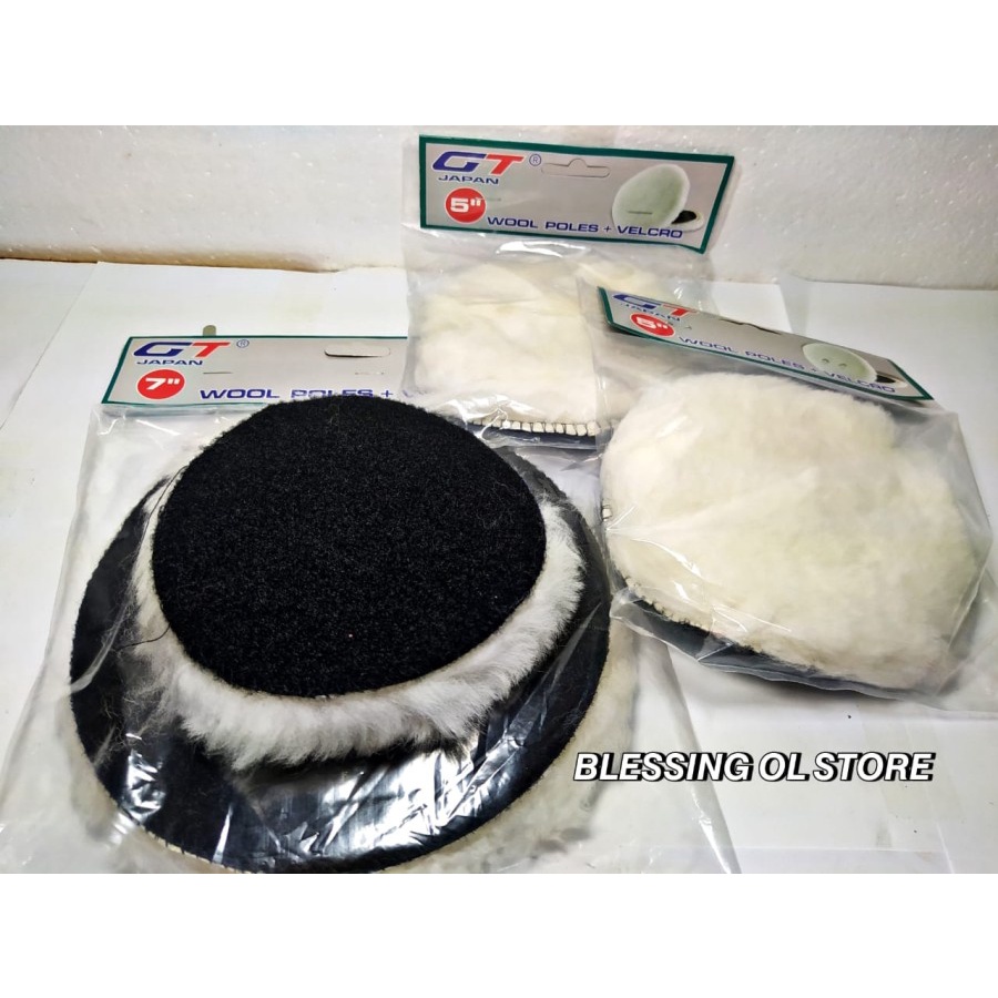 WOOL POLES+ VELCRO 5 INCH / POLISHING WOOL/ WOOL POLES PEREKAT
