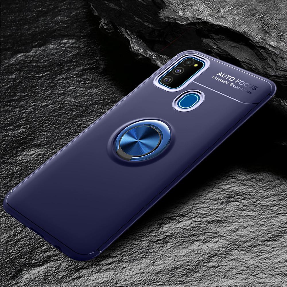 Case Samsung Galaxy M21 M31 M30s Autofocus Invisible iRing Magnet TPU Silicon Softcase 360 Rotation