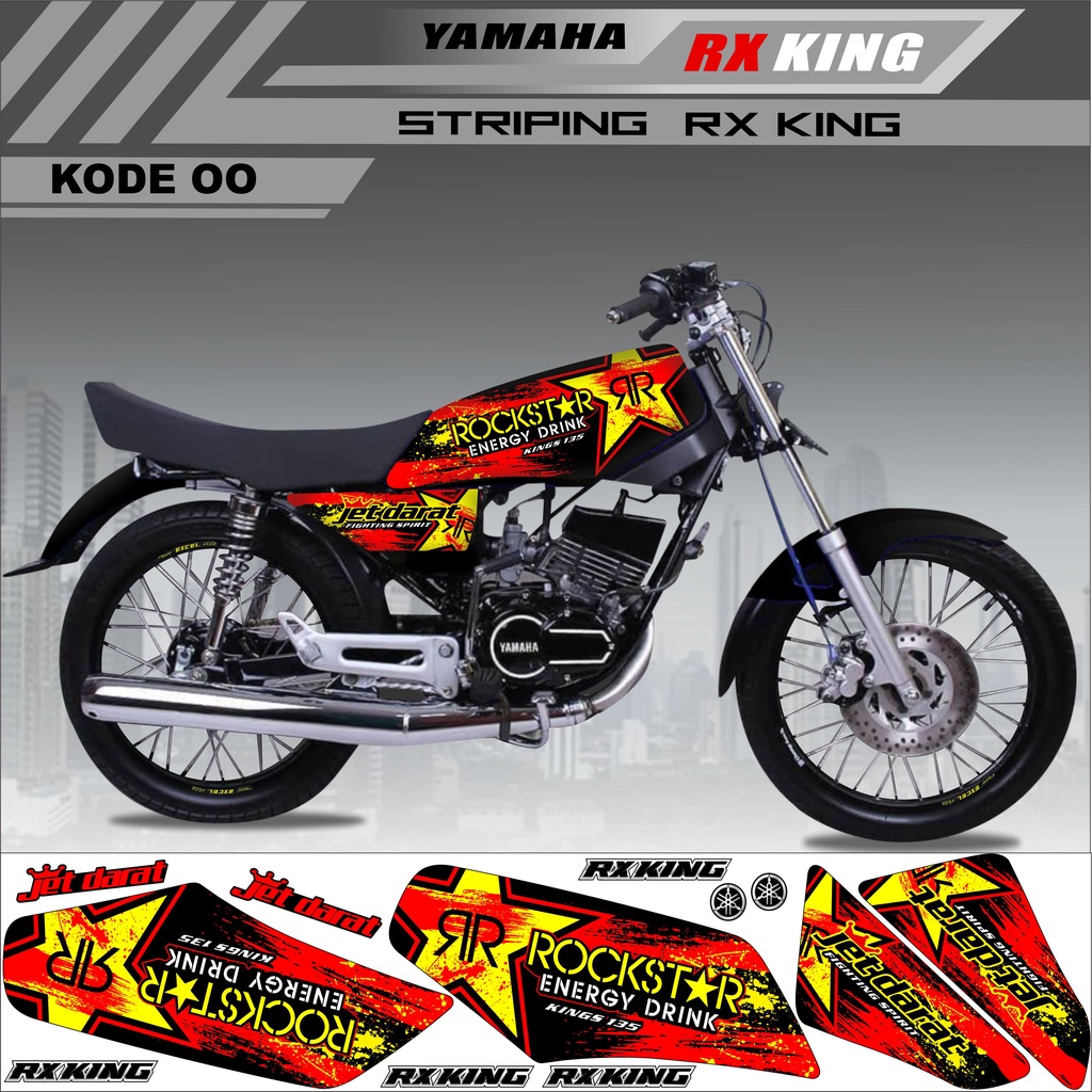 Sticker Striping Rx King Variasi Stiker Rx King Variasi Kode 00