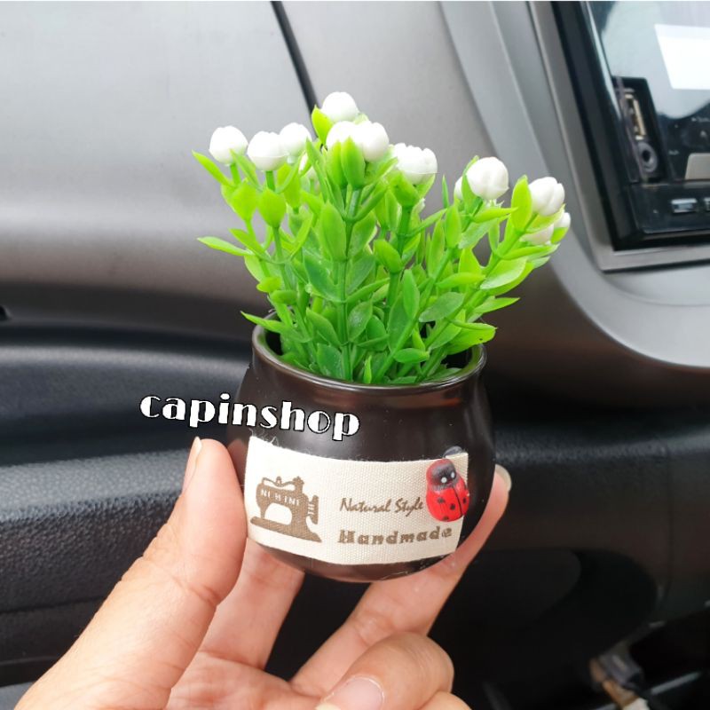 MINI BUNGA ARTIFISIAL // Aksesoris hiasan mobil dasboard lemari Bunga Flower-Jasmine