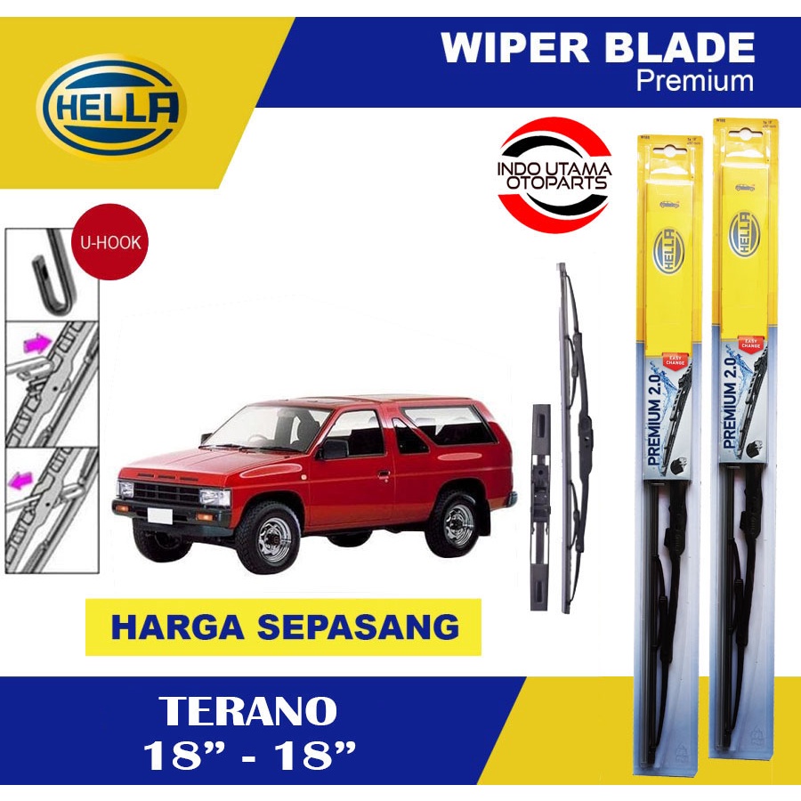 Wiper Blade Mobil Terano HELLA Premium 2.0 (18-18)