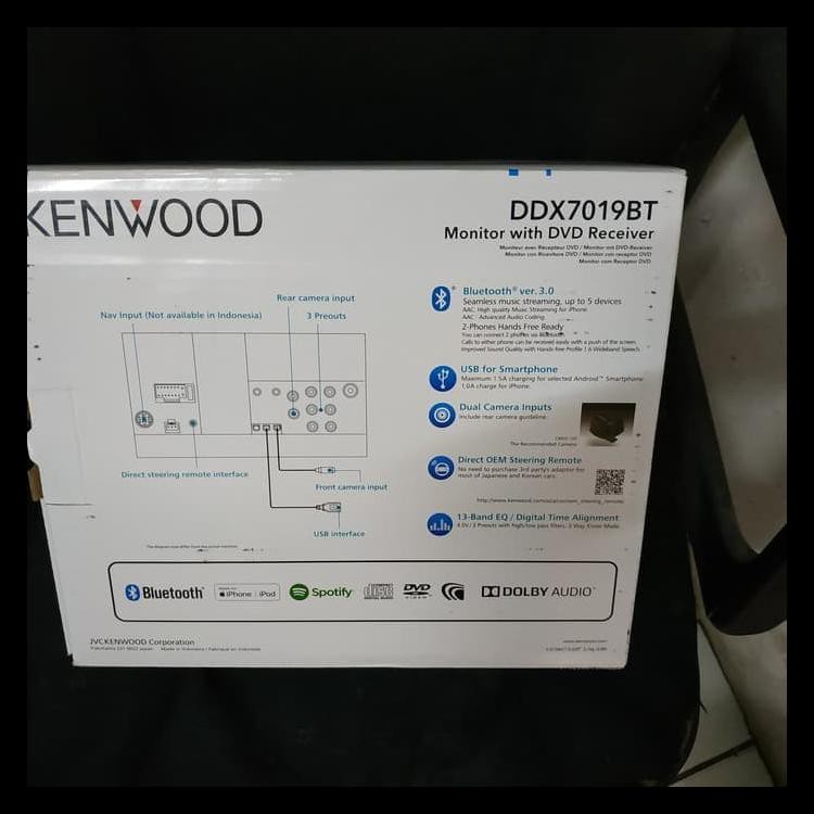 KENWOOD DDX7019BT 2DIN DDX7019BT TAPE DDX-7019BT DDX-7019 KODE 935