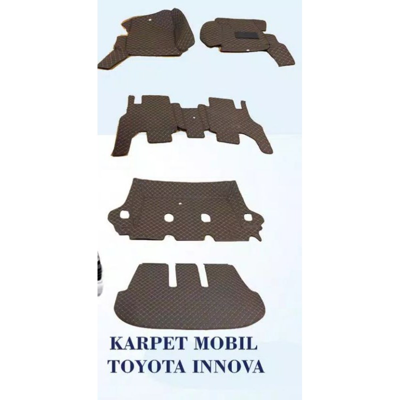 Karpet Mobil NEW INNOVA / NEW FORTUNER Rebon Tahun 2016-2020 Full Bagasi