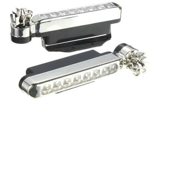 Best Lampu LED DRL Model Kipas 8 Mata Tenaga Angin 8 Titik 