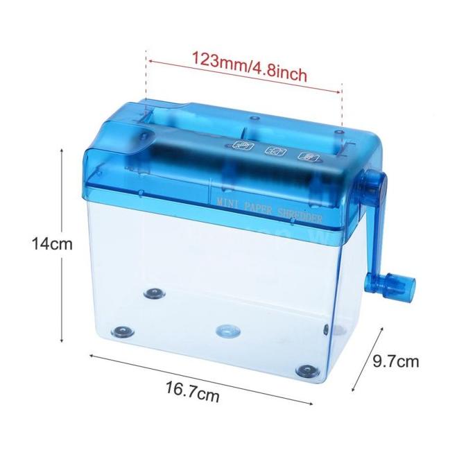 

Mesin Penghancur Kertas/cd/kartu Mini Manual Tanpa Listrik