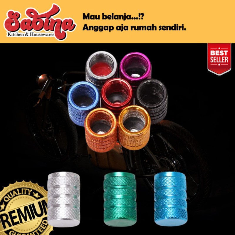 Bicycle Valve Cap 4 Pcs Tutup Pentil Ban Sepeda