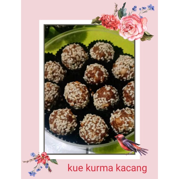 

kue kurma kacang home made