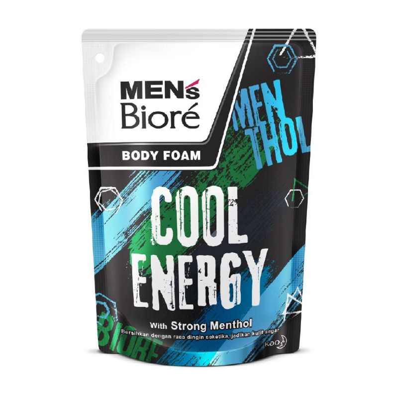 Biore Men's Body Foam - Cool Energy / White Energy / Hygienic Energy