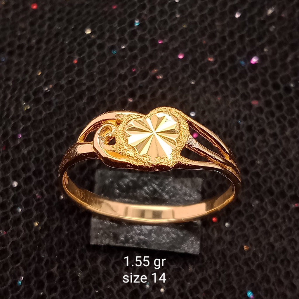 Cincin Emas 17K - 1.55 gr Kadar 750 - 296