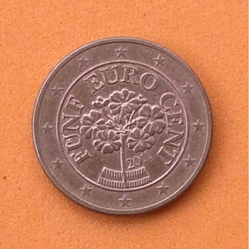 Koin Austria 5 Euro Cent 2011 SP184