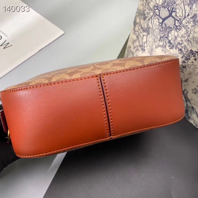 [Instant/Same Day] 31208 coach Cowhide + canvas material ladies one shoulder bag cross body bag  xjb