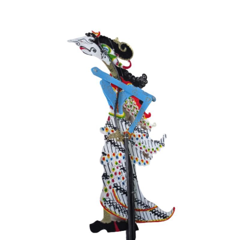 (BISA COD) KERAJINAN MINIATUR WAYANG KULIT DEWI KUMARATIH UKURAN KIDANGAN 30 CM BAHAN KULIT SAPI