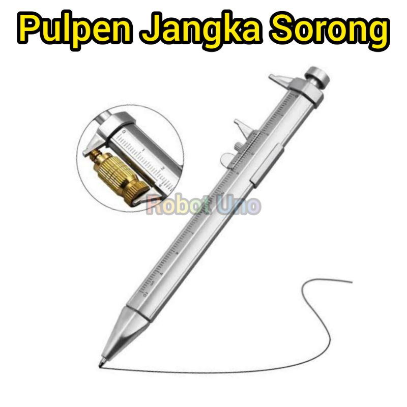 

Pulpen Jangka Sorong Mistar Ukur Pena Sigmat Vernier Caliper Pen Tulis