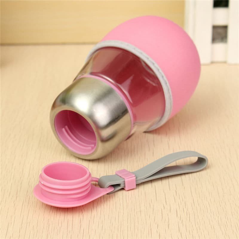[ BOHLAM ] Botol Minum Kaca Bentuk unik + Pouch Souvenir-3