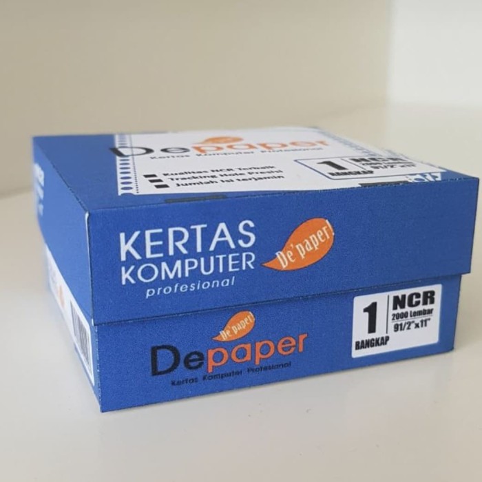 

Depaper kertas continuous form 9,5 x 11 full 1 ply putih