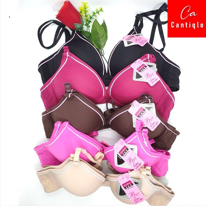 Bra / BH /pakaian dalam wanita Scalen (8833) Tanpa Kawat ..Busa Tipis ( Cup A )