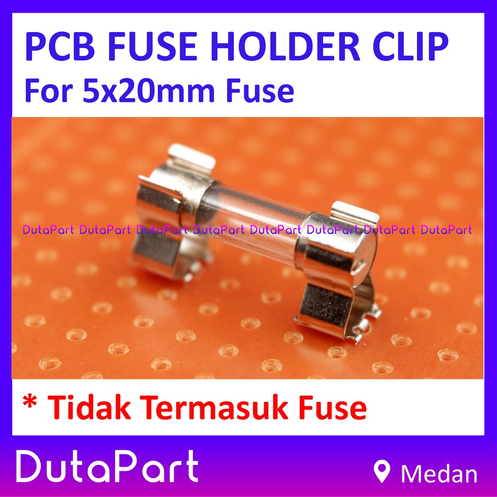 PCB Mounting Fuse Holder Clip Rumah Sekring Sekering 5x20mm Harga 1 Pc