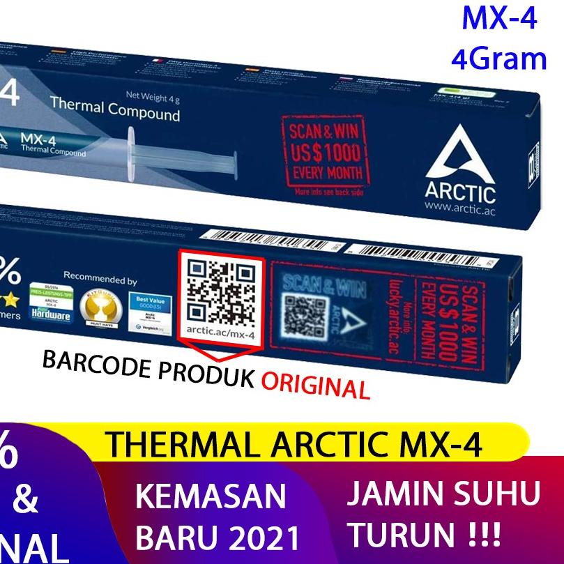 Arctic Cooling MX-4 MX4 Thermal Compound Paste 4 Gram Thermal Paste 4gram