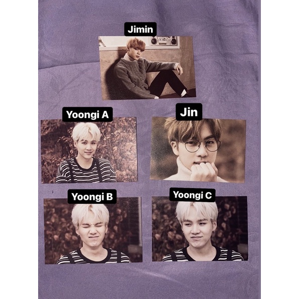[ READY STOCK ] BTS MPC 22920 JIMIN JIN YOONGI