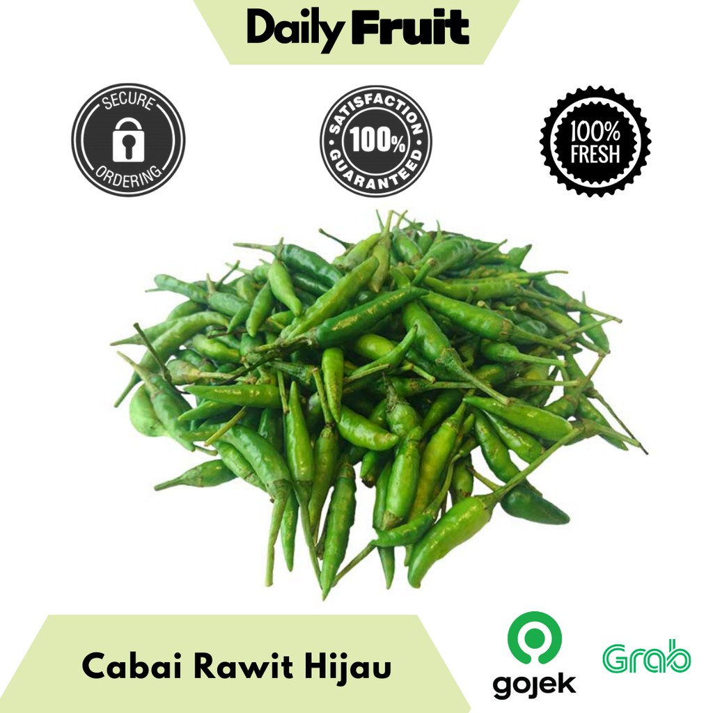 

Buah Cabai Cabe Rawit Hijau Ijo Fresh Segar Jakarta