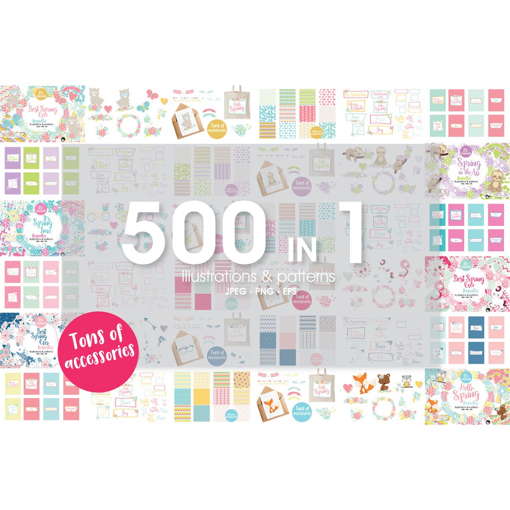 Mega Spring Bundle 500 In 1 - Vector Designs