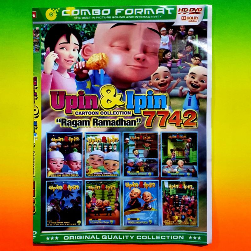 Kaset Video Film Kartun/Animasi Anak- Anak Upin & Ipin Movie Collection 7742 - Film Edukasi Anak