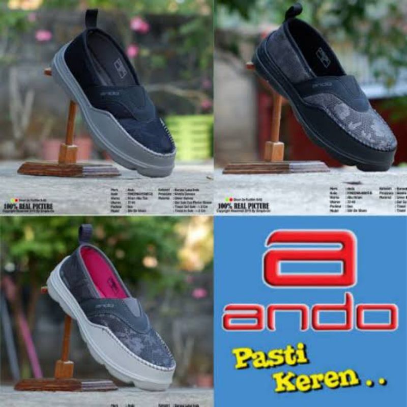 SEPATU ANDO FINEENA LADIES - SEPATU ANDO SLIP ON WANITA