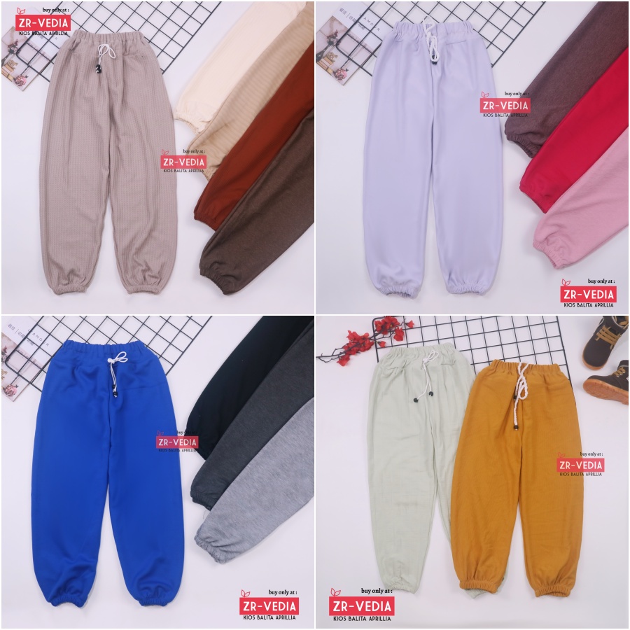 Jogger Molly Uk 7-8 Tahun / Celana Panjang Anak Laki Laki Perempuan Joger Pants Grosir Murah Polos