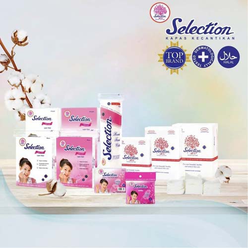 SELECTION Kapas Kecantikan Tebal, Tipis, Oval, Bulat | Cotton Bud | Korek Kuping