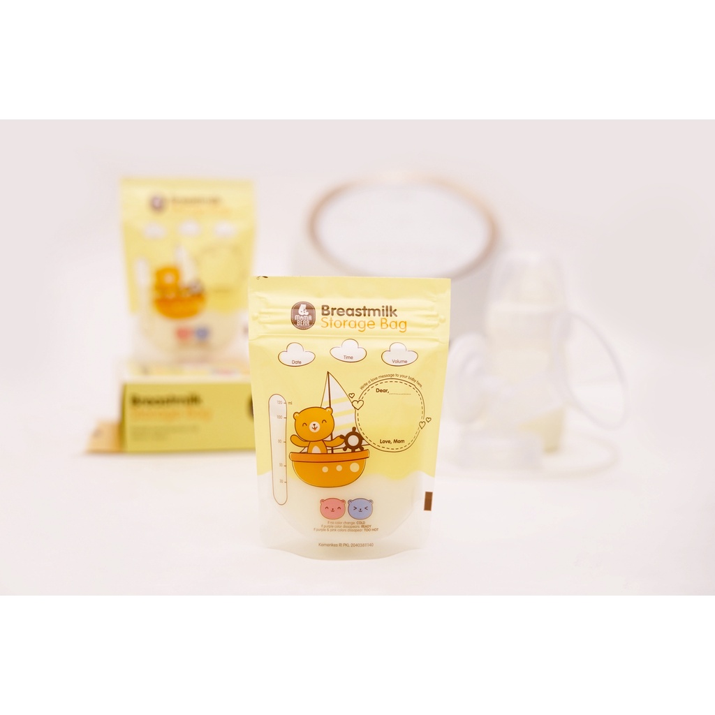 Mamabear Kantong ASI 120ml Mama Bear Asibag Breast Milk Storage isi 30 bag Plastik Breastmilk