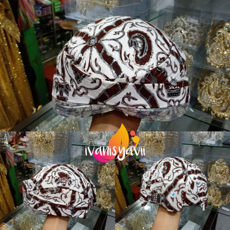 Blangkon Pengantin Prodo SOLO/ SUNDA, Motif Sido Luhur